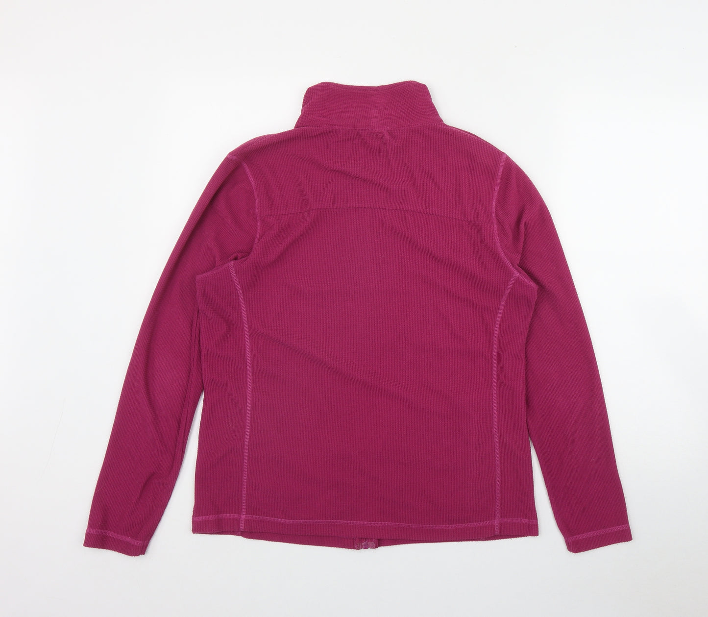 Loungewear Womens Pink  Polyester Full Zip Sweatshirt Size S  Zip