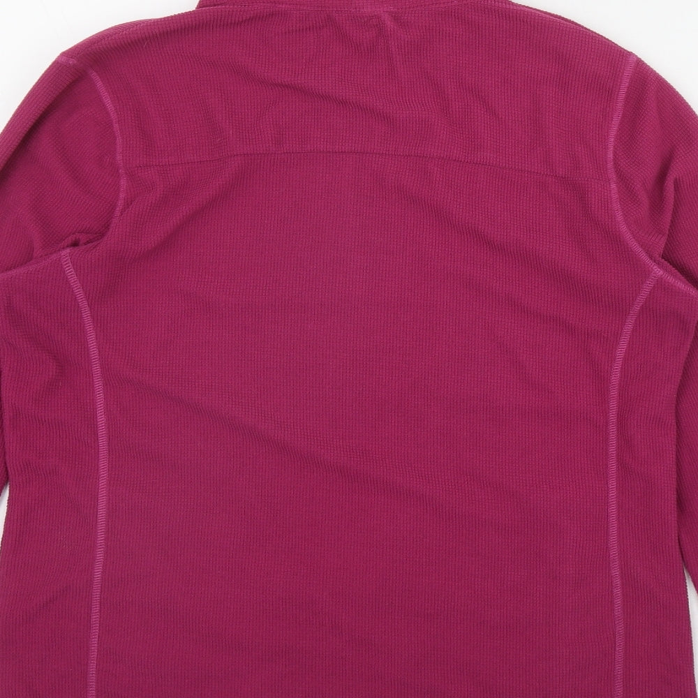 Loungewear Womens Pink  Polyester Full Zip Sweatshirt Size S  Zip