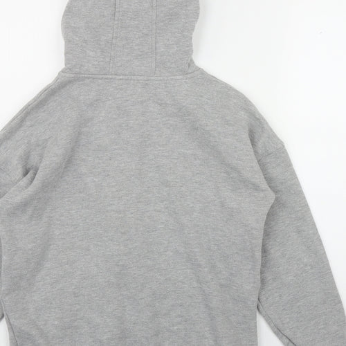 Primark Boys Grey  Cotton Full Zip Hoodie Size 10-11 Years  Zip