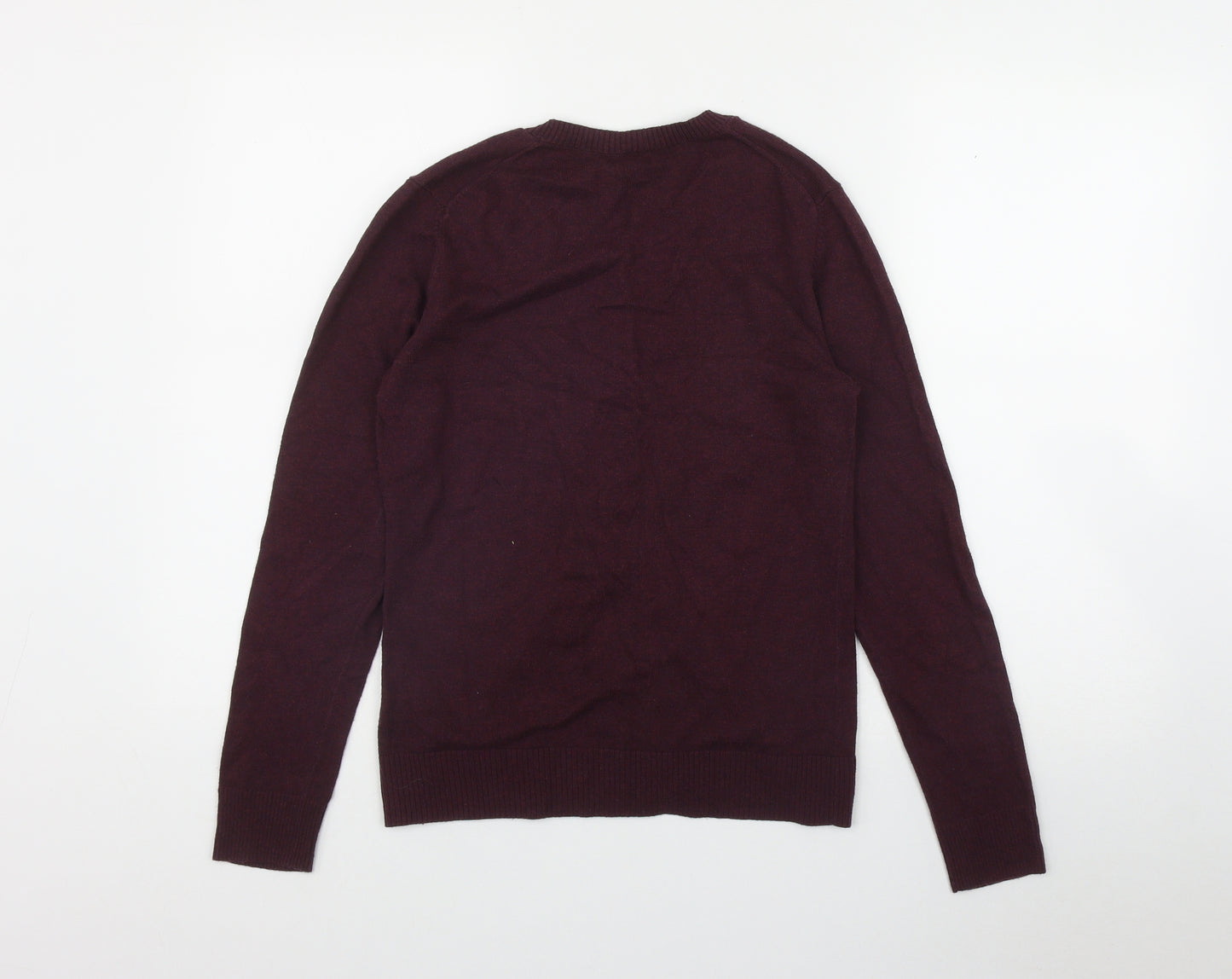 Gap Womens Red Round Neck  Cotton Cardigan Jumper Size M