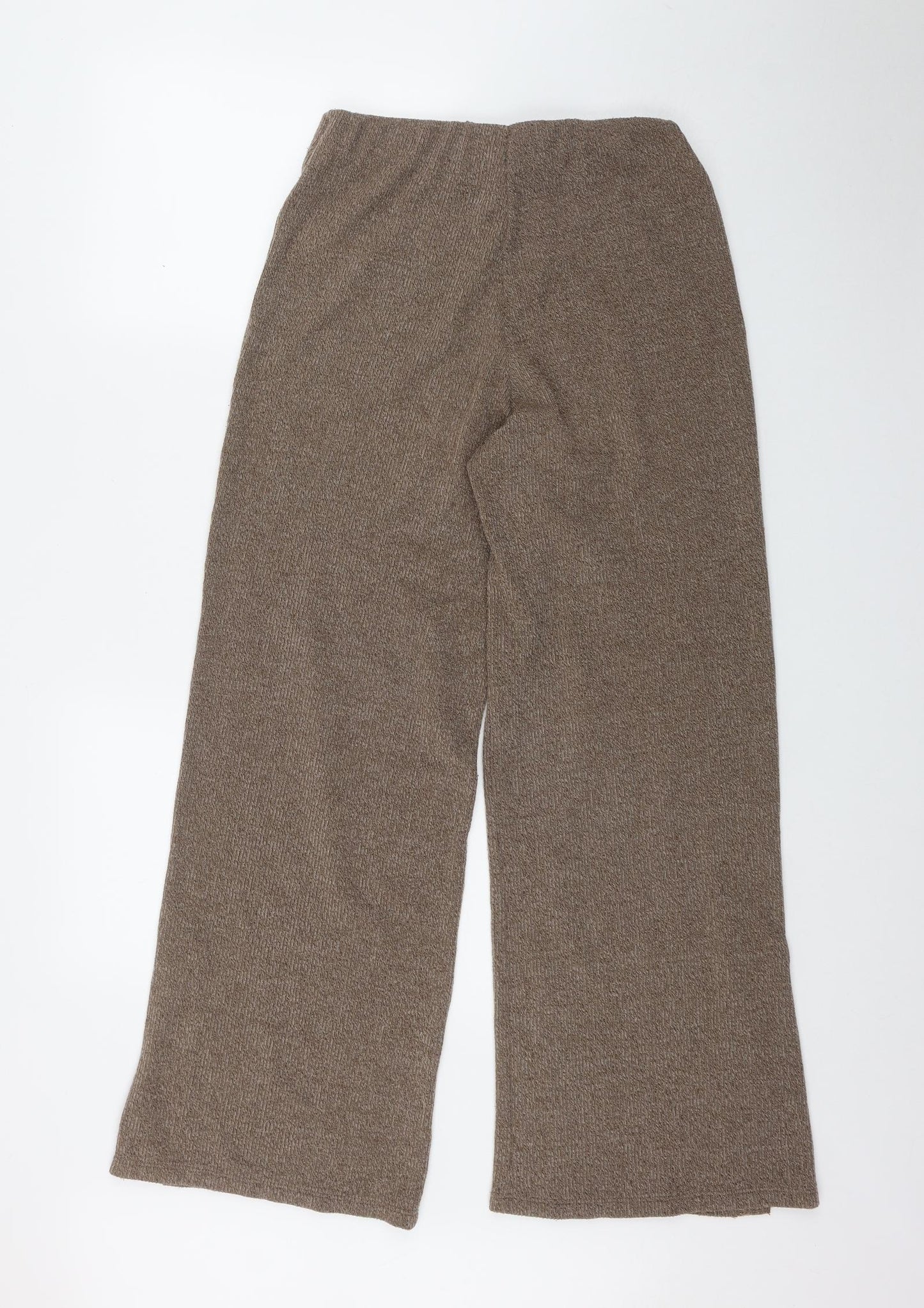 Zara Womens Brown  Viscose Trousers  Size 10 L31 in Regular
