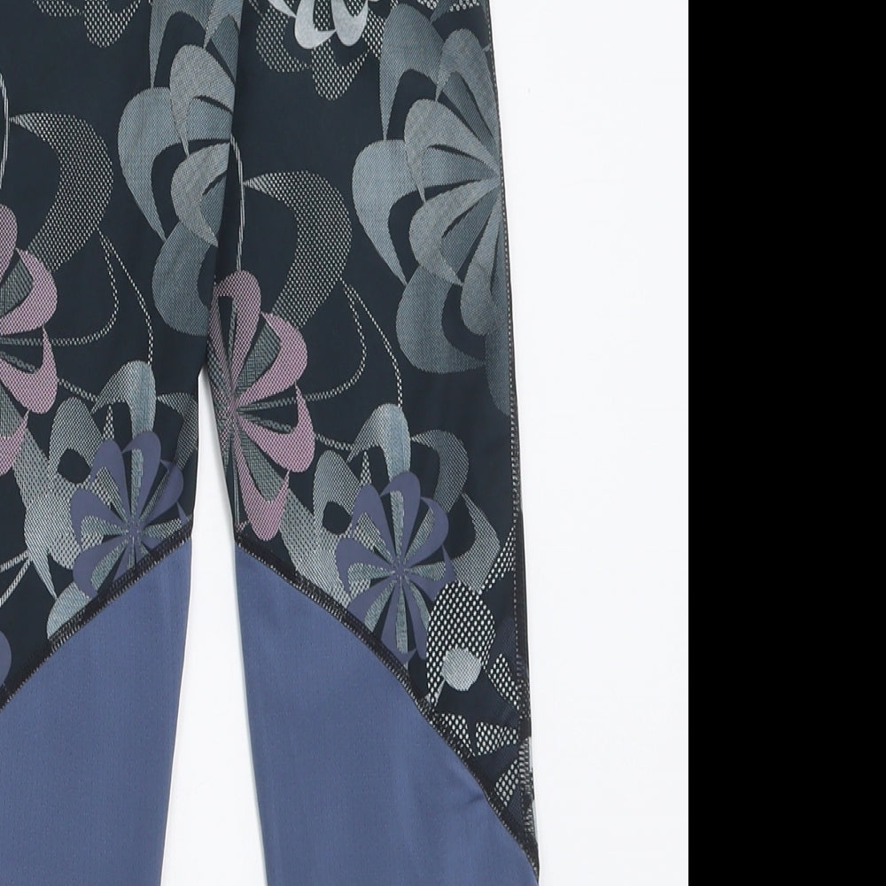Nike Girls Multicoloured Geometric Polyester Capri Trousers Size 12-13 Years  Regular Pullover
