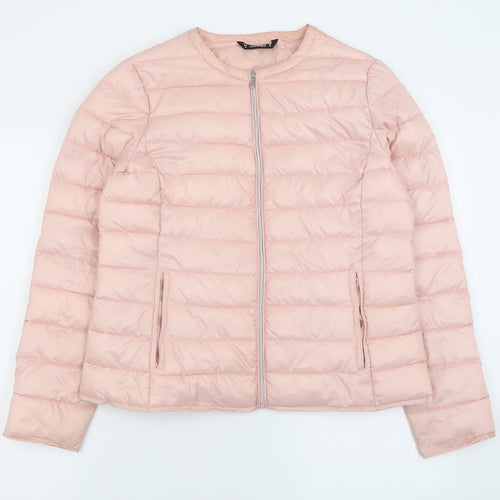 Dunnes Stores Womens Pink   Jacket  Size M  Zip