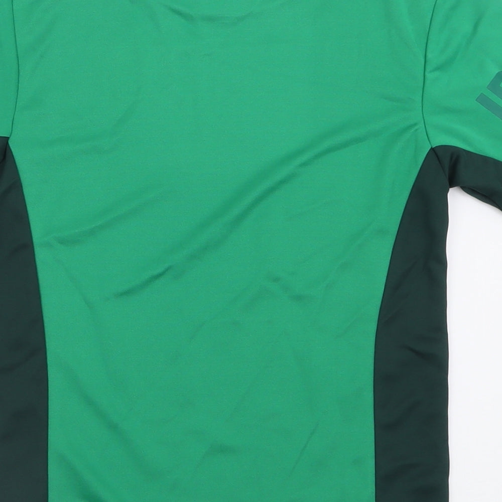 Rugby Heritage Boys Green  Polyester Basic T-Shirt Size 9-10 Years Crew Neck Pullover - Ireland