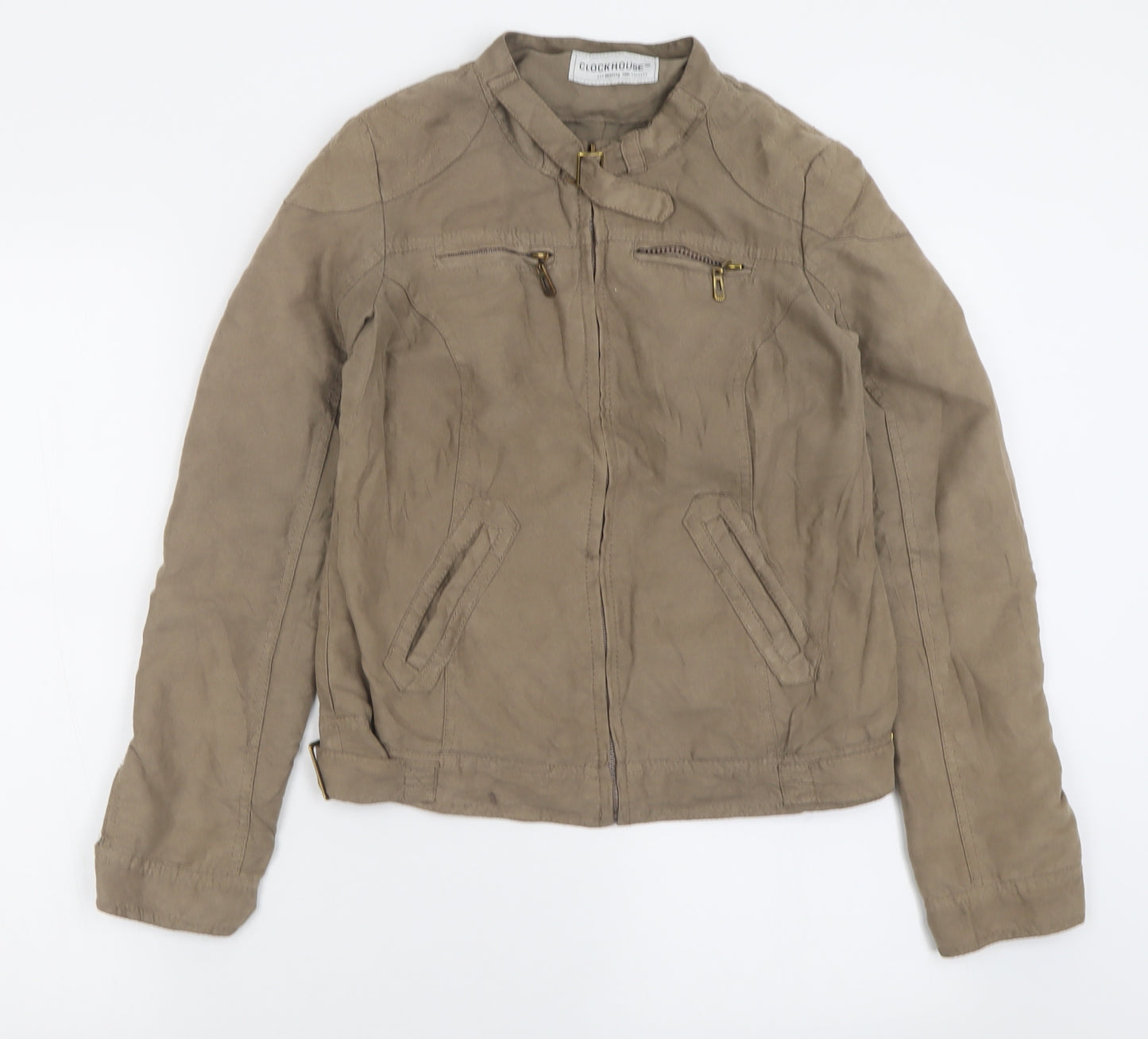 Clockhouse Womens Beige   Jacket  Size S  Zip