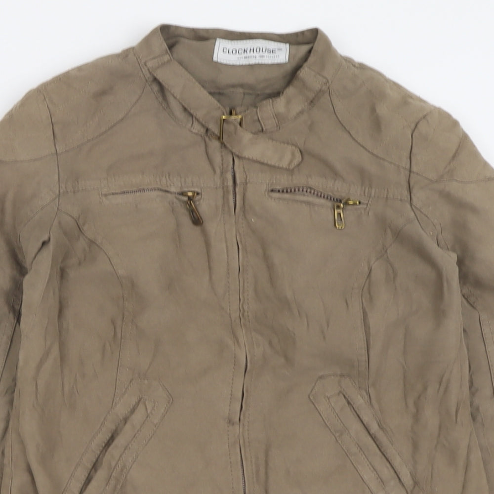 Clockhouse Womens Beige   Jacket  Size S  Zip