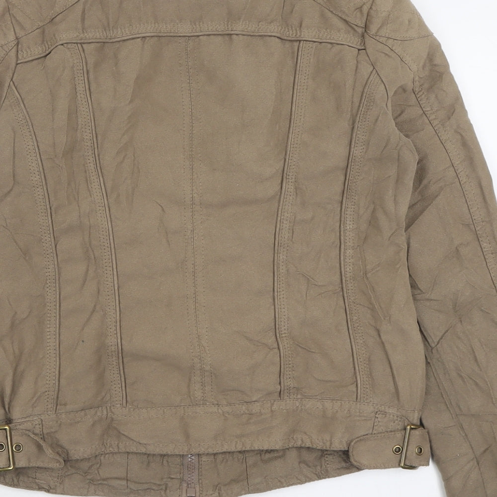 Clockhouse Womens Beige   Jacket  Size S  Zip