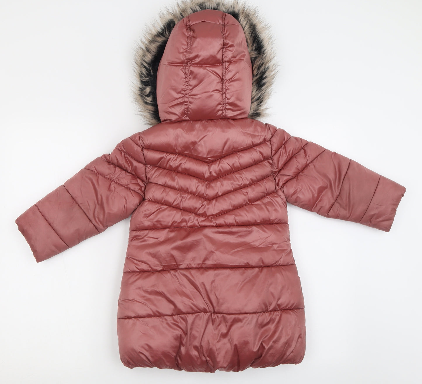 NEXT Girls Pink   Basic Coat Coat Size 4 Years  Zip