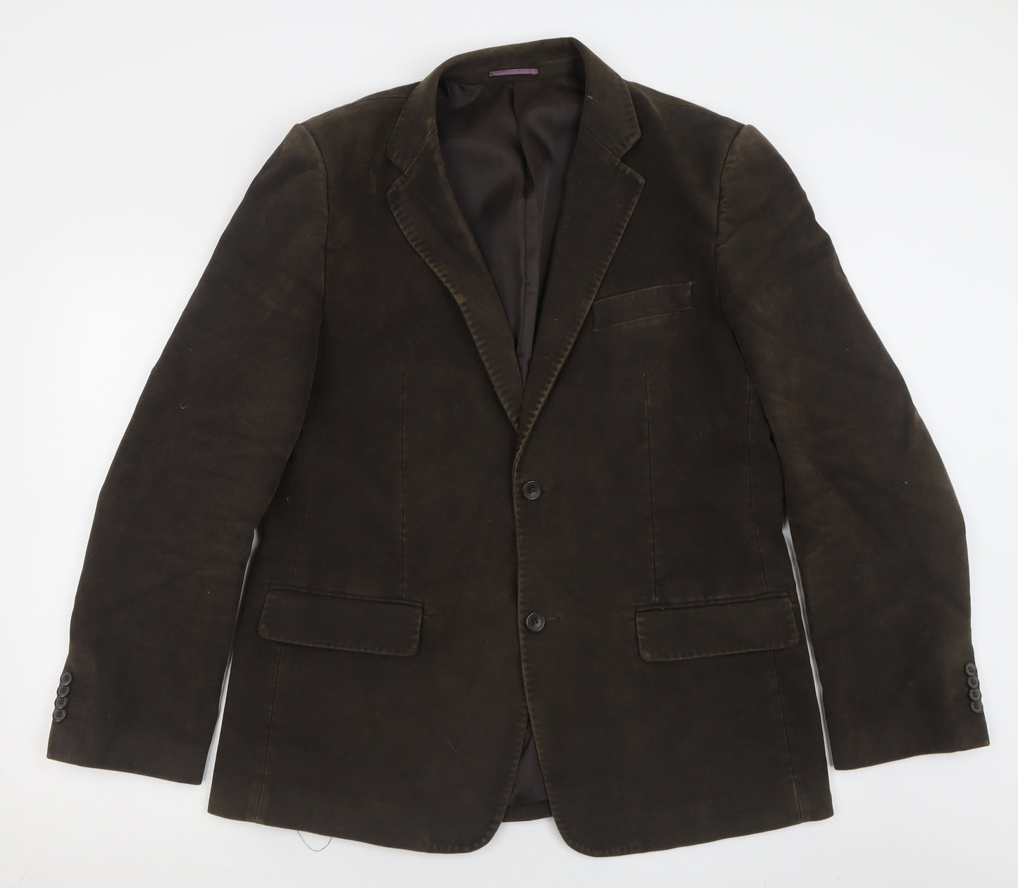 Cedar Wood State Mens Brown  Cotton Jacket Suit Jacket Size 42