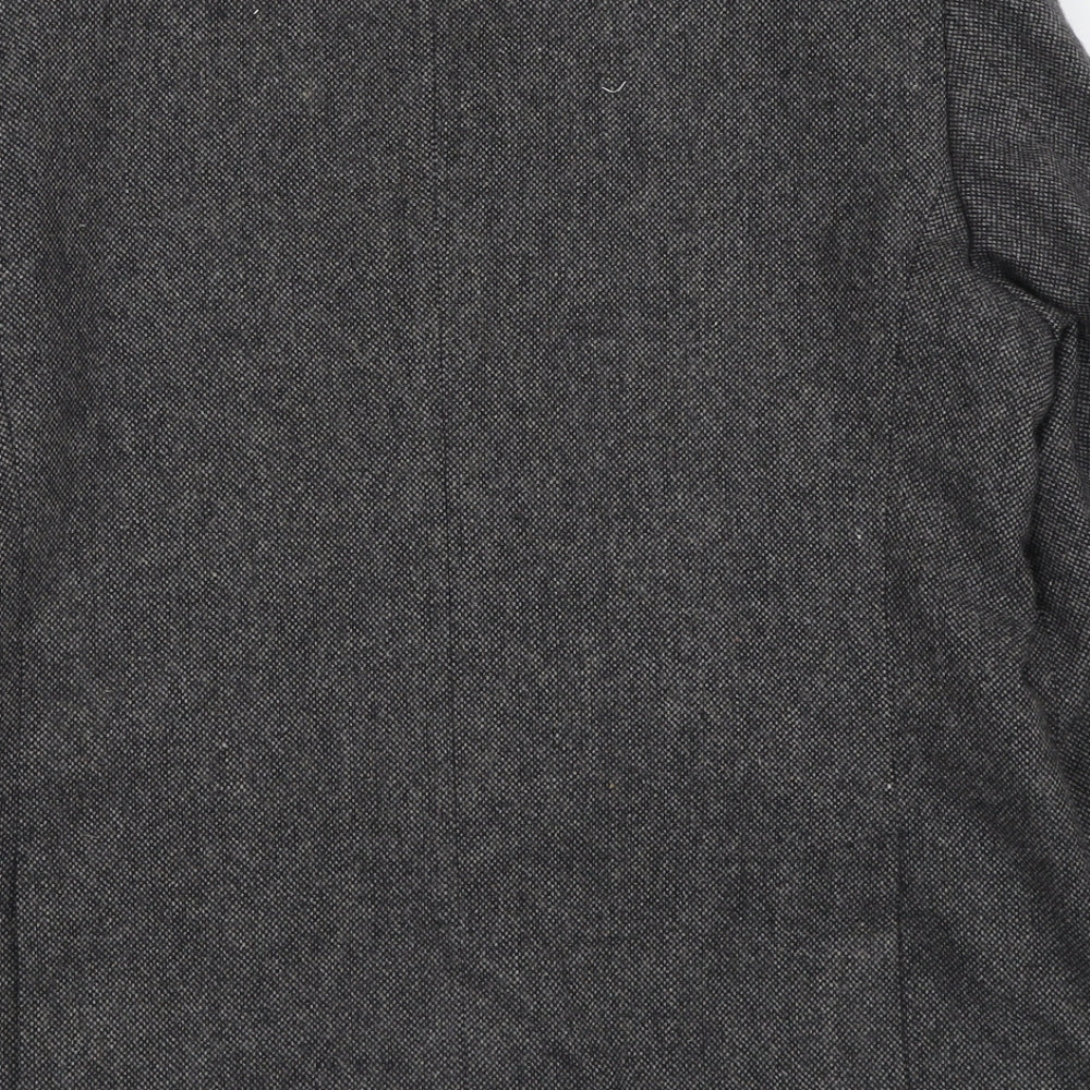 New Look Mens Grey  Wool Jacket Suit Jacket Size 42