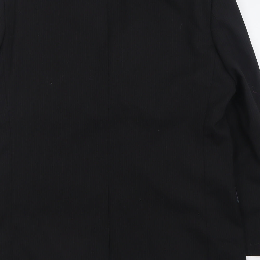 Karl Jackson Mens Black  Wool Jacket Suit Jacket Size 38