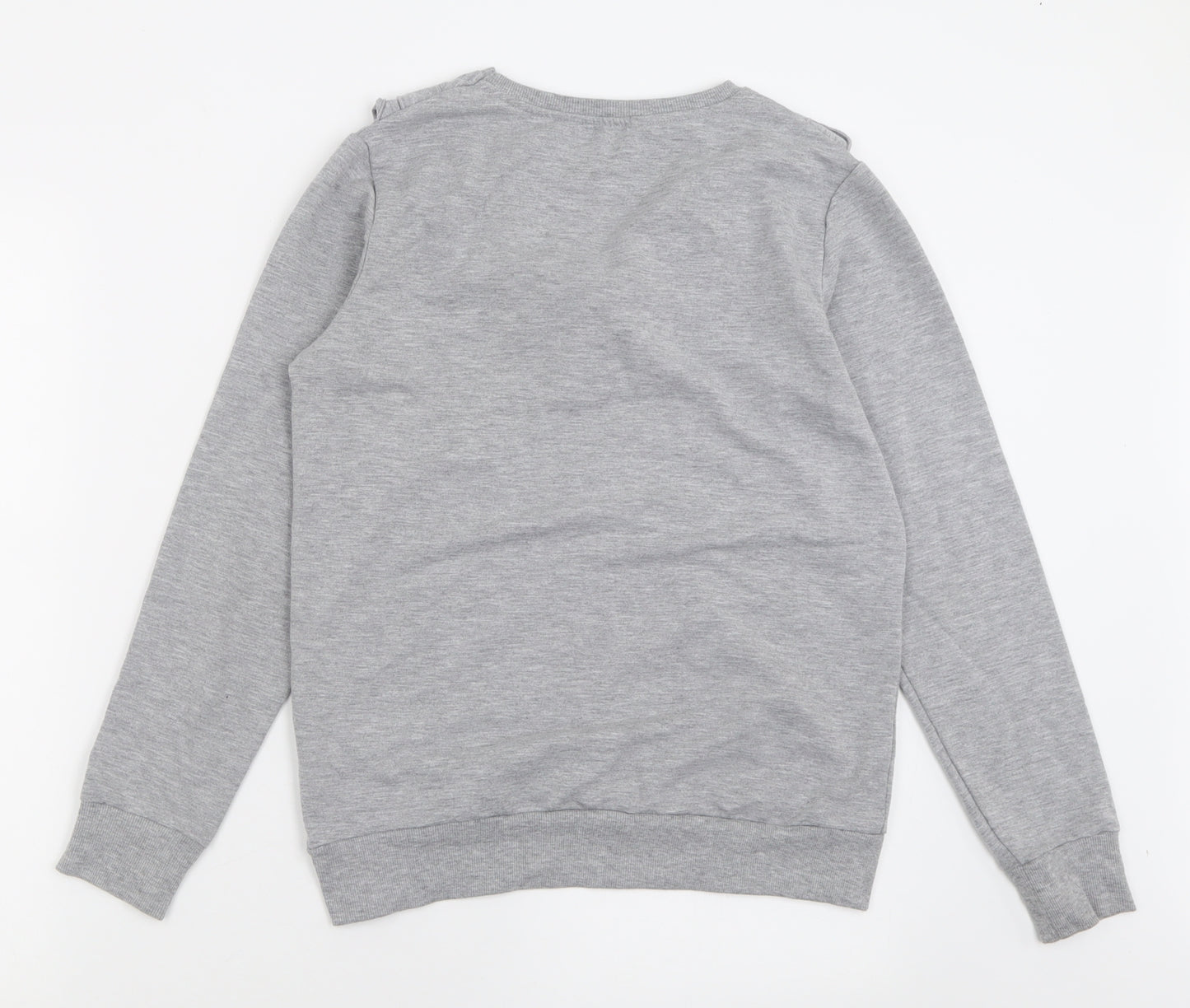 Dorothy Perkins Womens Grey  Polyester Pullover Sweatshirt Size 10  Pullover