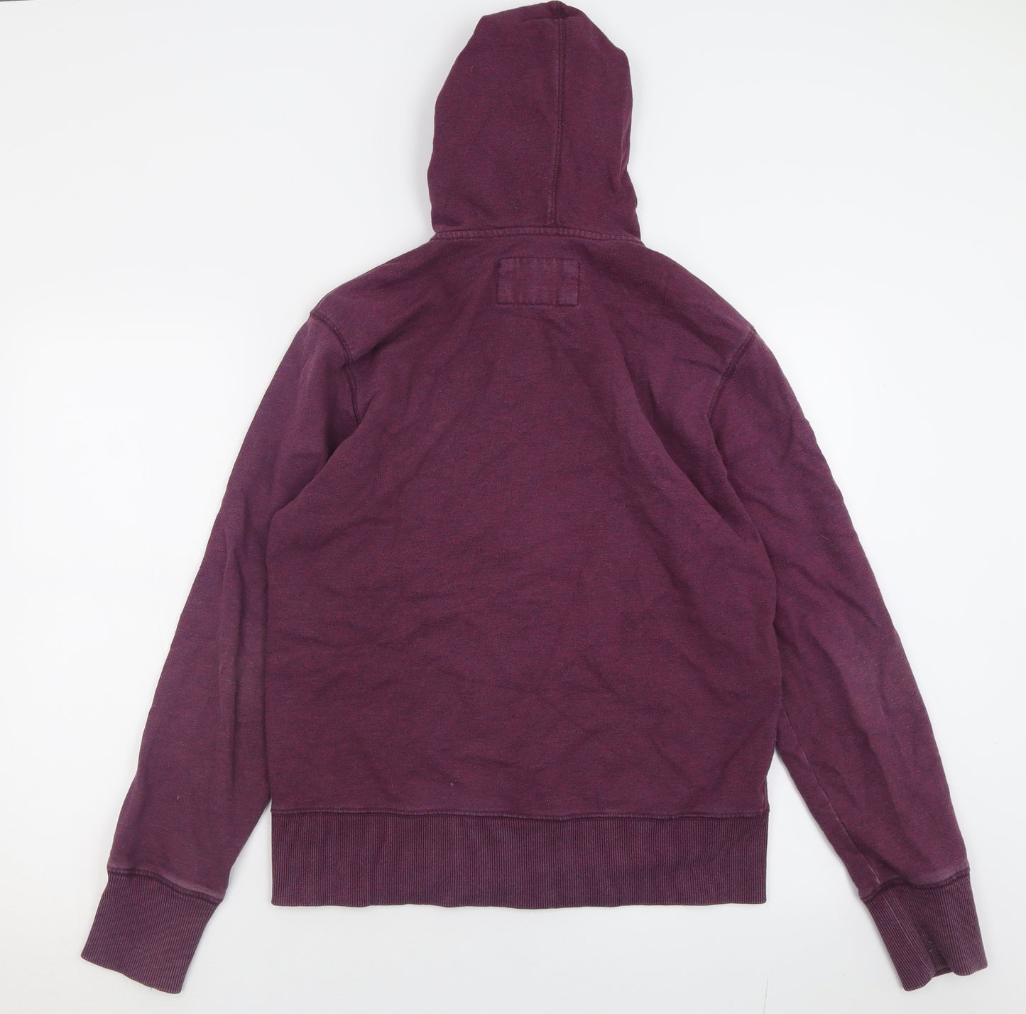 Penguin Mens Purple  Cotton Full Zip Hoodie Size M