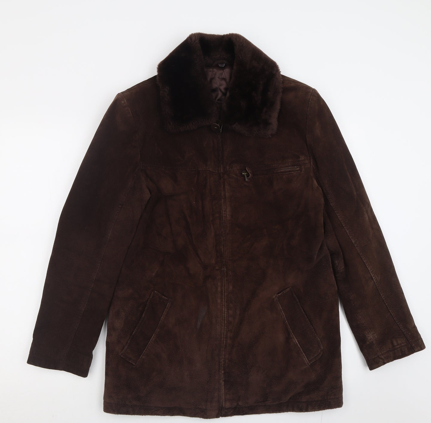 C&A Womens Brown   Jacket  Size 10  Zip