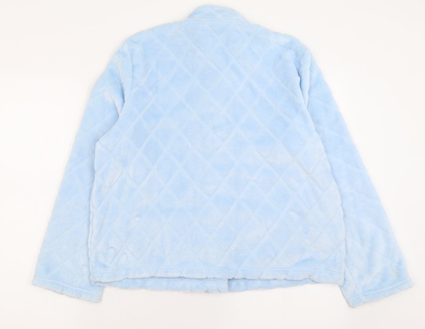 Marks and Spencer Womens Blue  Polyester Cami Pyjama Top Size 12  Button - lounge jumper