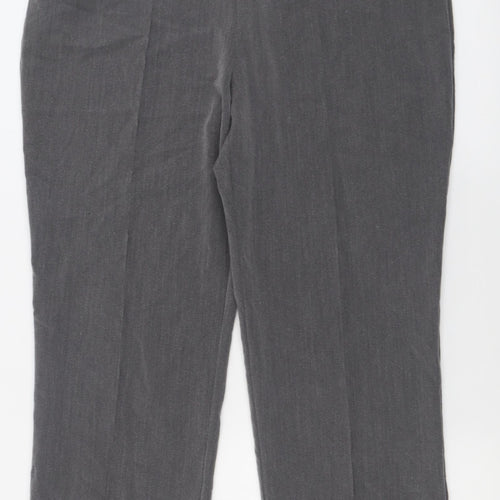 Vida Vi Womens Grey  Polyester Trousers  Size 16 L27 in Regular
