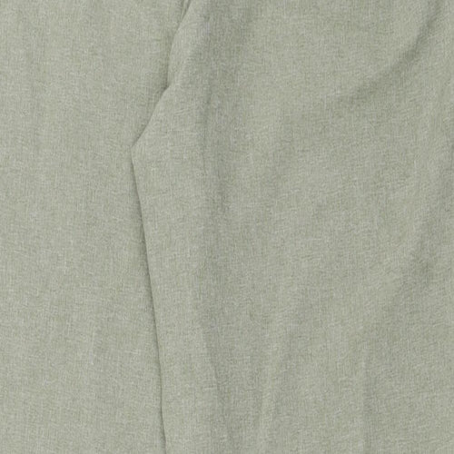 Classic Womens Green  Polyester Trousers  Size 14 L28 in Regular
