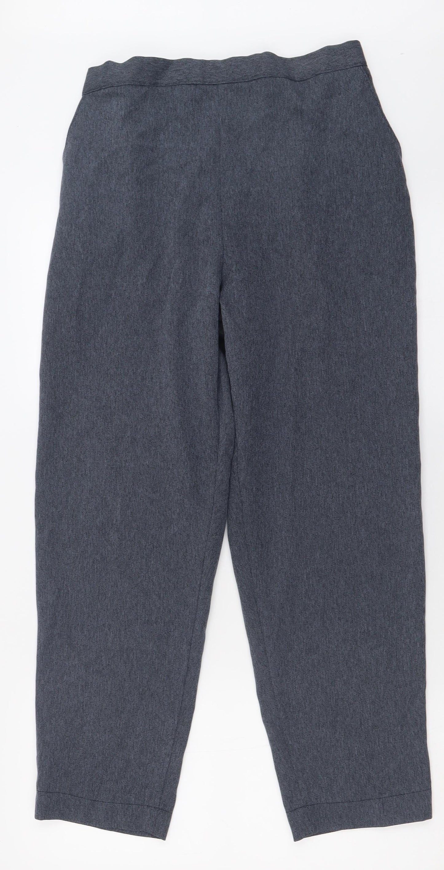 Preworn Womens Blue  Polyester Trousers  Size 16 L28 in Regular
