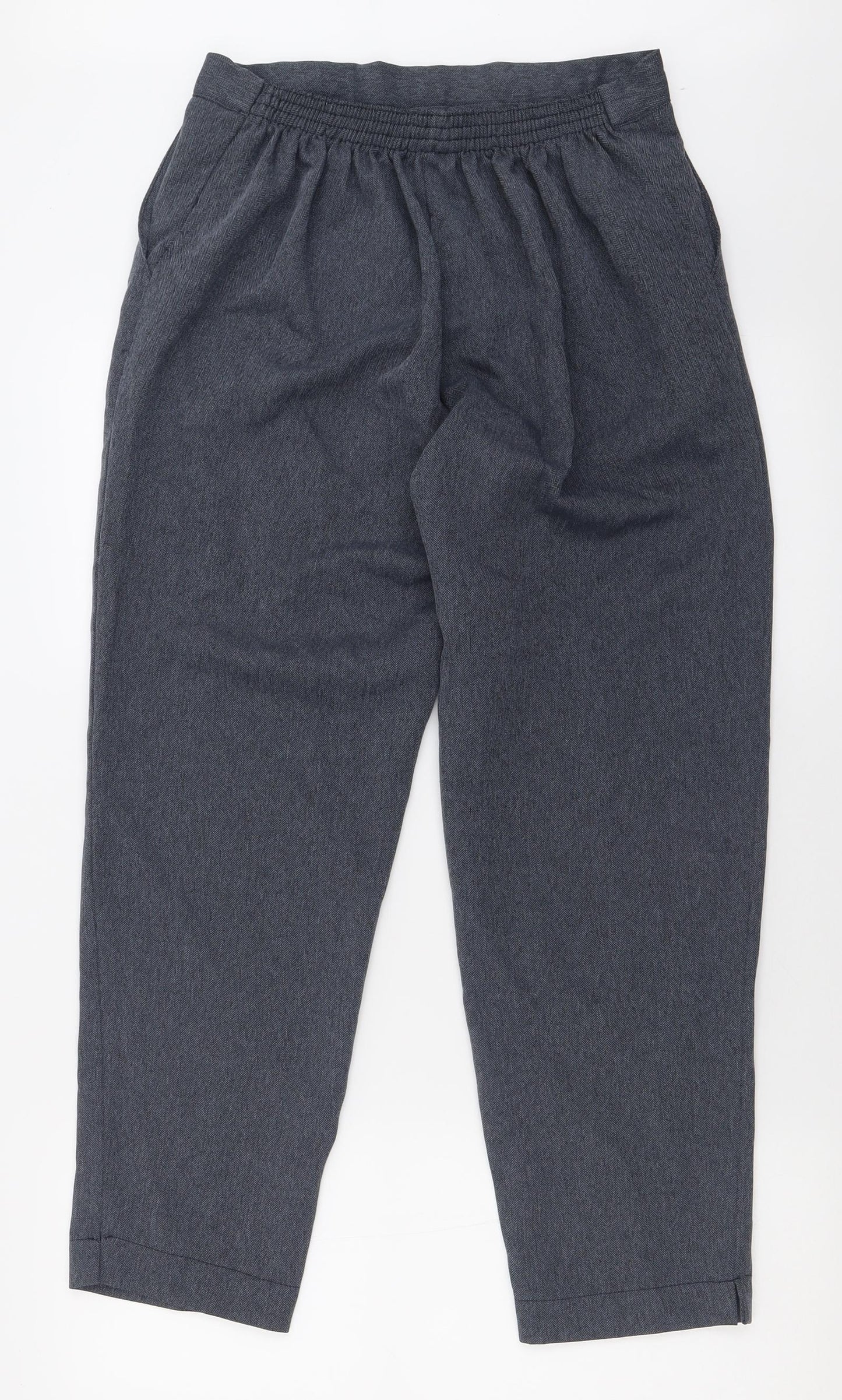 Preworn Womens Blue  Polyester Trousers  Size 16 L28 in Regular