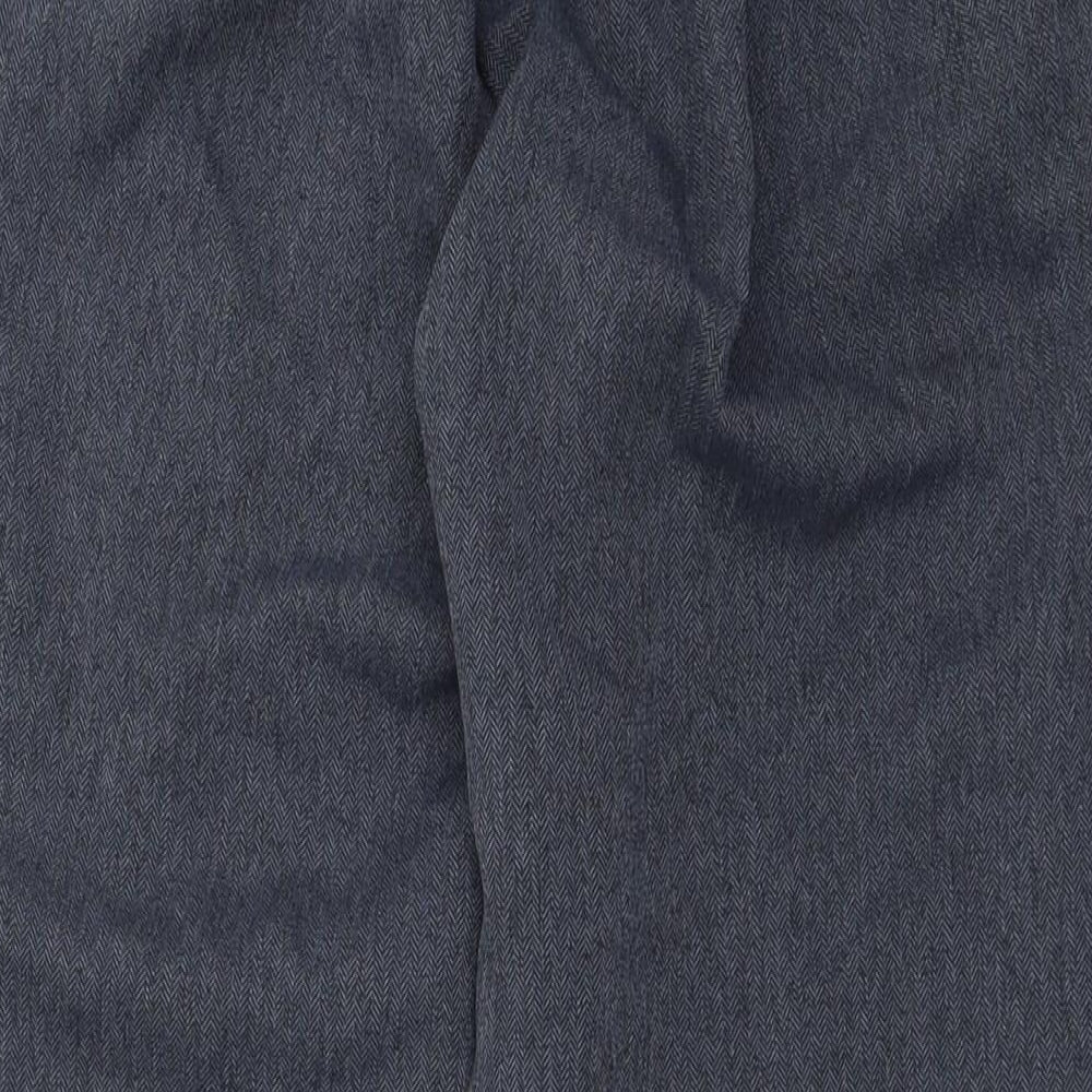 Preworn Womens Blue  Polyester Trousers  Size 16 L28 in Regular