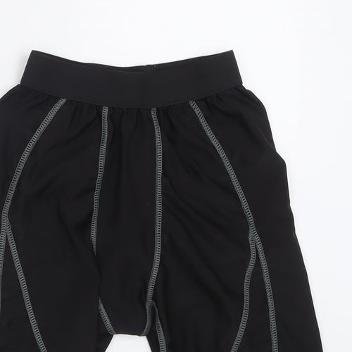Preworn Mens Black  Polyamide Sweat Shorts Size M L9 in Regular