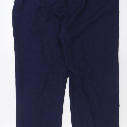 Matalan Womens Blue  Polyester Trousers  Size 12 L27 in Regular