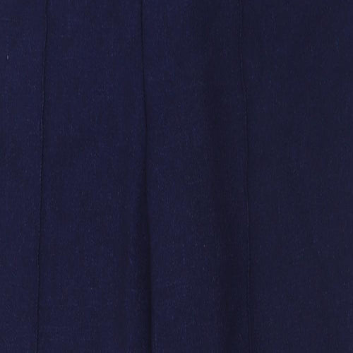 Matalan Womens Blue  Polyester Trousers  Size 12 L27 in Regular