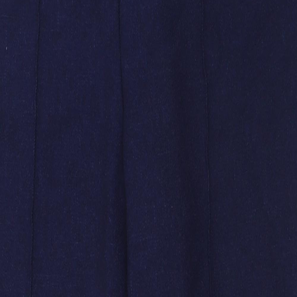 Matalan Womens Blue  Polyester Trousers  Size 12 L27 in Regular