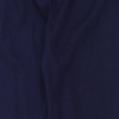 Matalan Womens Blue  Polyester Trousers  Size 12 L27 in Regular