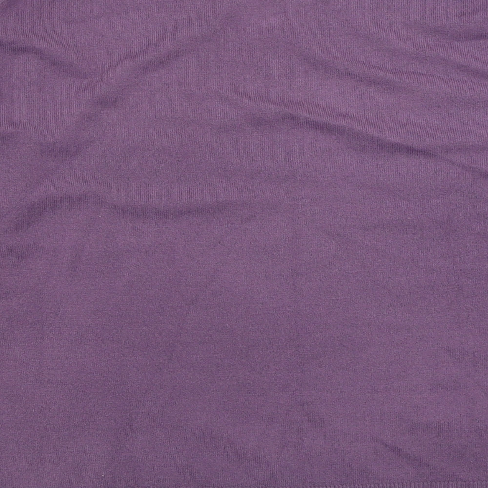 Autograph Mens Purple V-Neck  Acrylic Pullover Jumper Size L