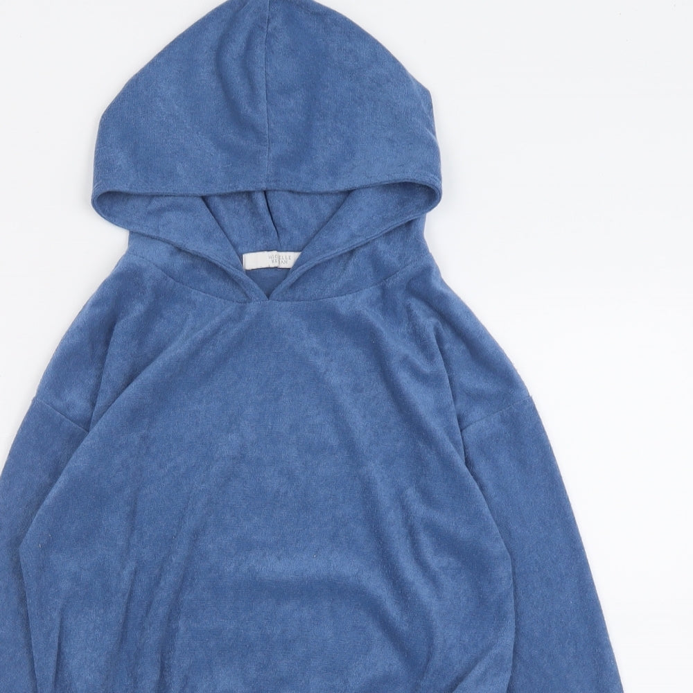 Michelle Keegan Womens Blue  Polyester Pullover Hoodie Size XS  Pullover