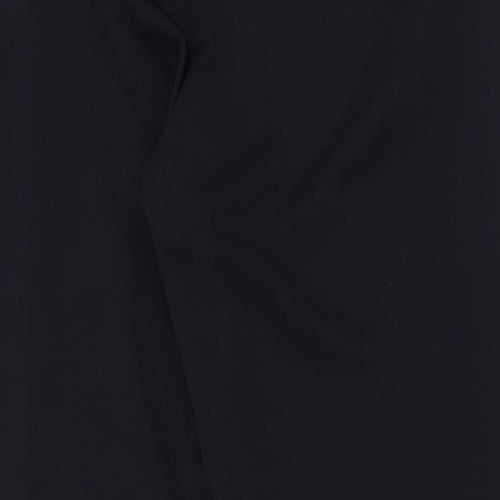 BM Womens Blue  Polyester Trousers  Size 14 L28 in Regular