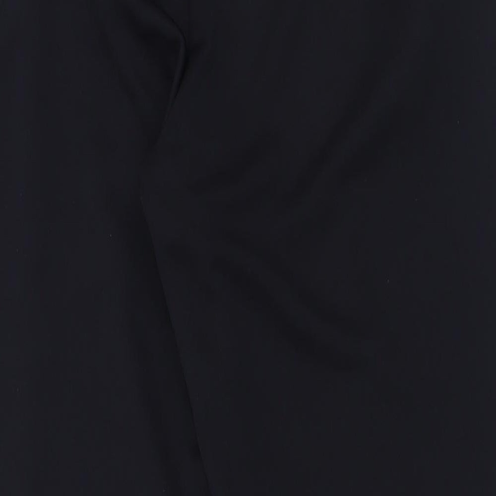 BM Womens Blue  Polyester Trousers  Size 14 L28 in Regular