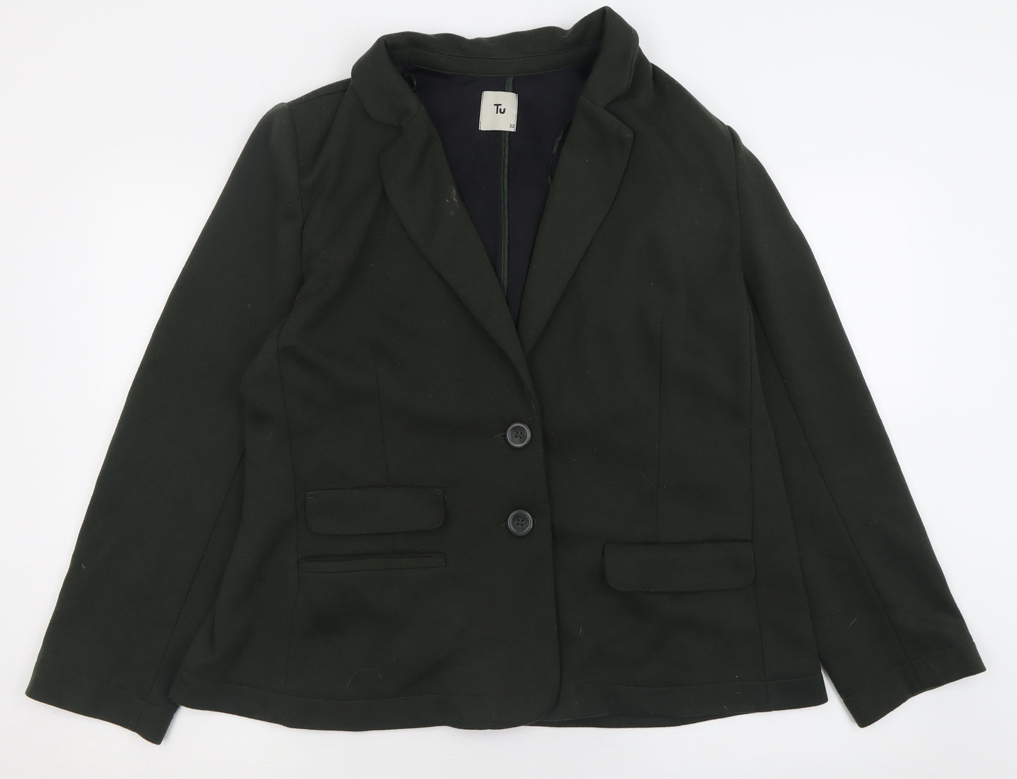 TU Womens Green   Jacket Blazer Size 22  Button