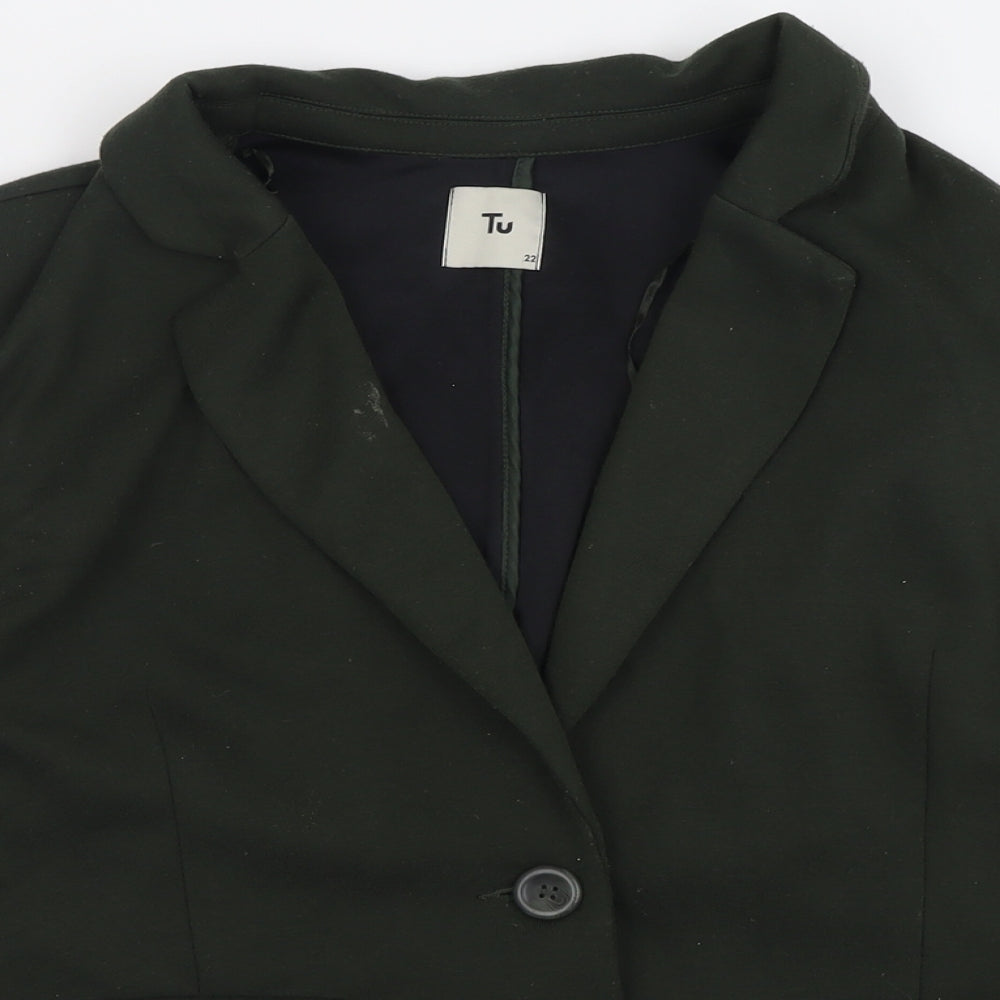 TU Womens Green   Jacket Blazer Size 22  Button