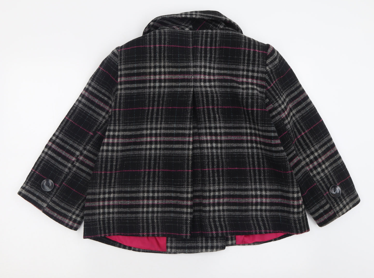 Papaya Womens Black Check  Jacket  Size 16  Button