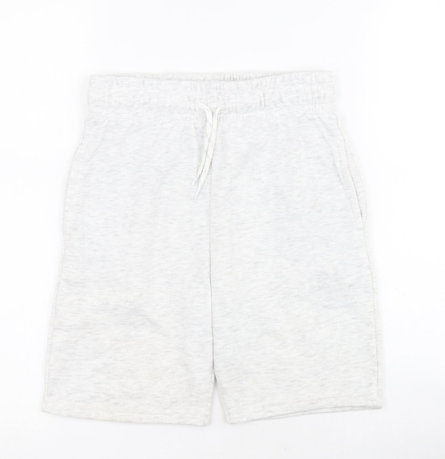 Primark Boys Grey  Cotton Sweat Shorts Size 10-11 Years  Regular Drawstring