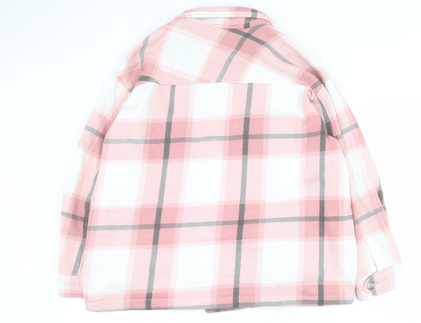 Rising Womens Pink Check  Jacket  Size M  Button