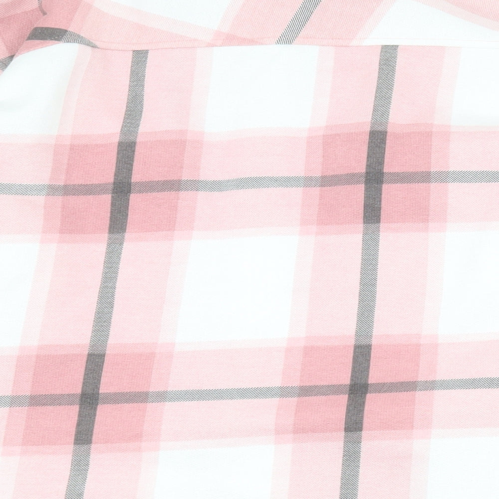 Rising Womens Pink Check  Jacket  Size M  Button
