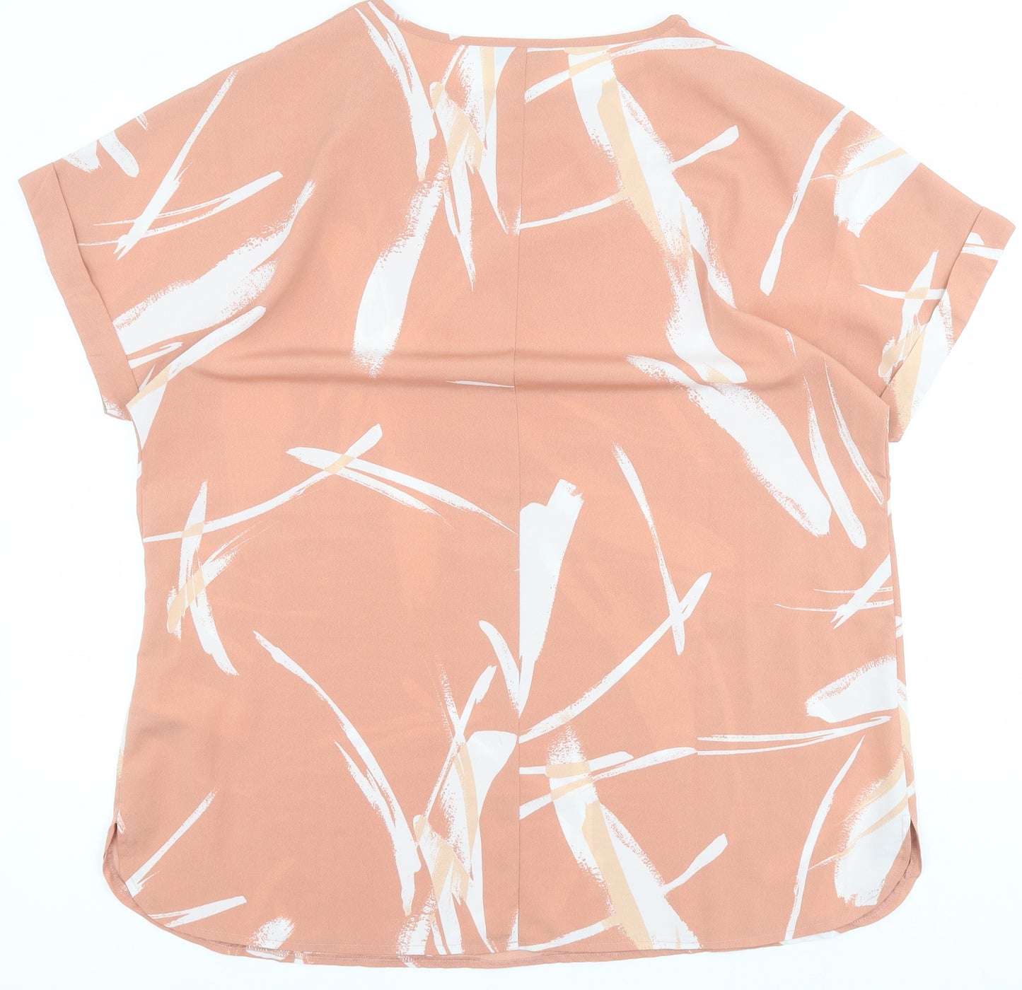 Capsule Womens Pink  Polyester Basic Blouse Size 18 Round Neck