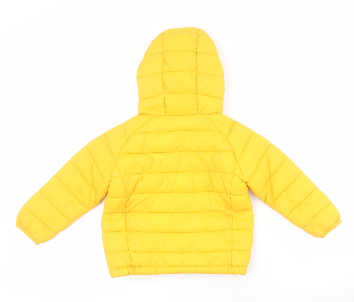 Primark Baby Yellow   Puffer Jacket Coat Size 12-18 Months   Zip