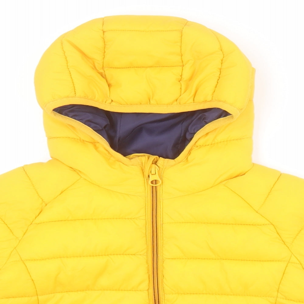 Primark Baby Yellow   Puffer Jacket Coat Size 12-18 Months   Zip