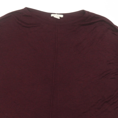 H&M Womens Red Round Neck  Acrylic Pullover Jumper Size XS