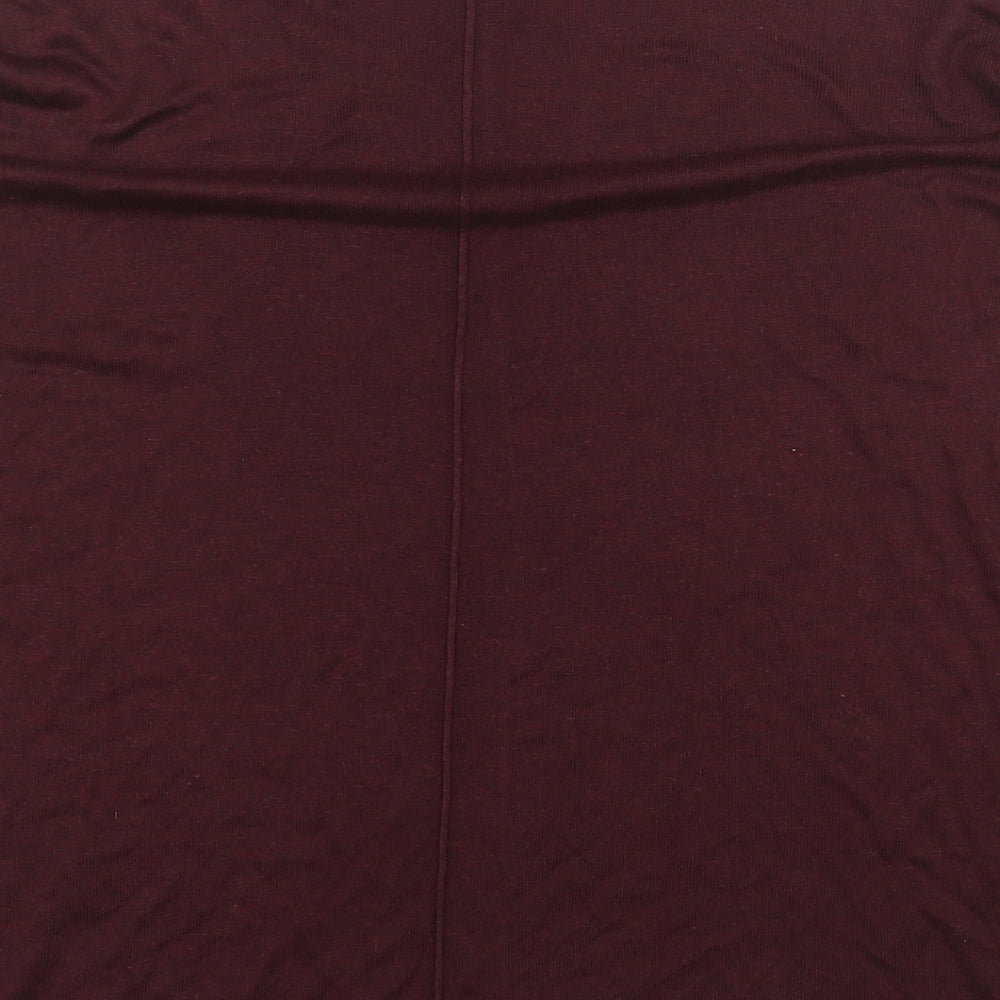 H&M Womens Red Round Neck  Acrylic Pullover Jumper Size XS