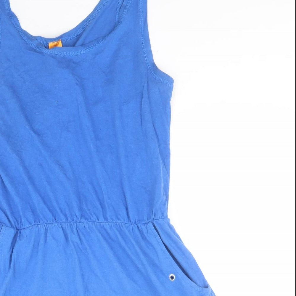 NEXT Womens Blue  Cotton Tank Dress  Size 10  Round Neck Pullover