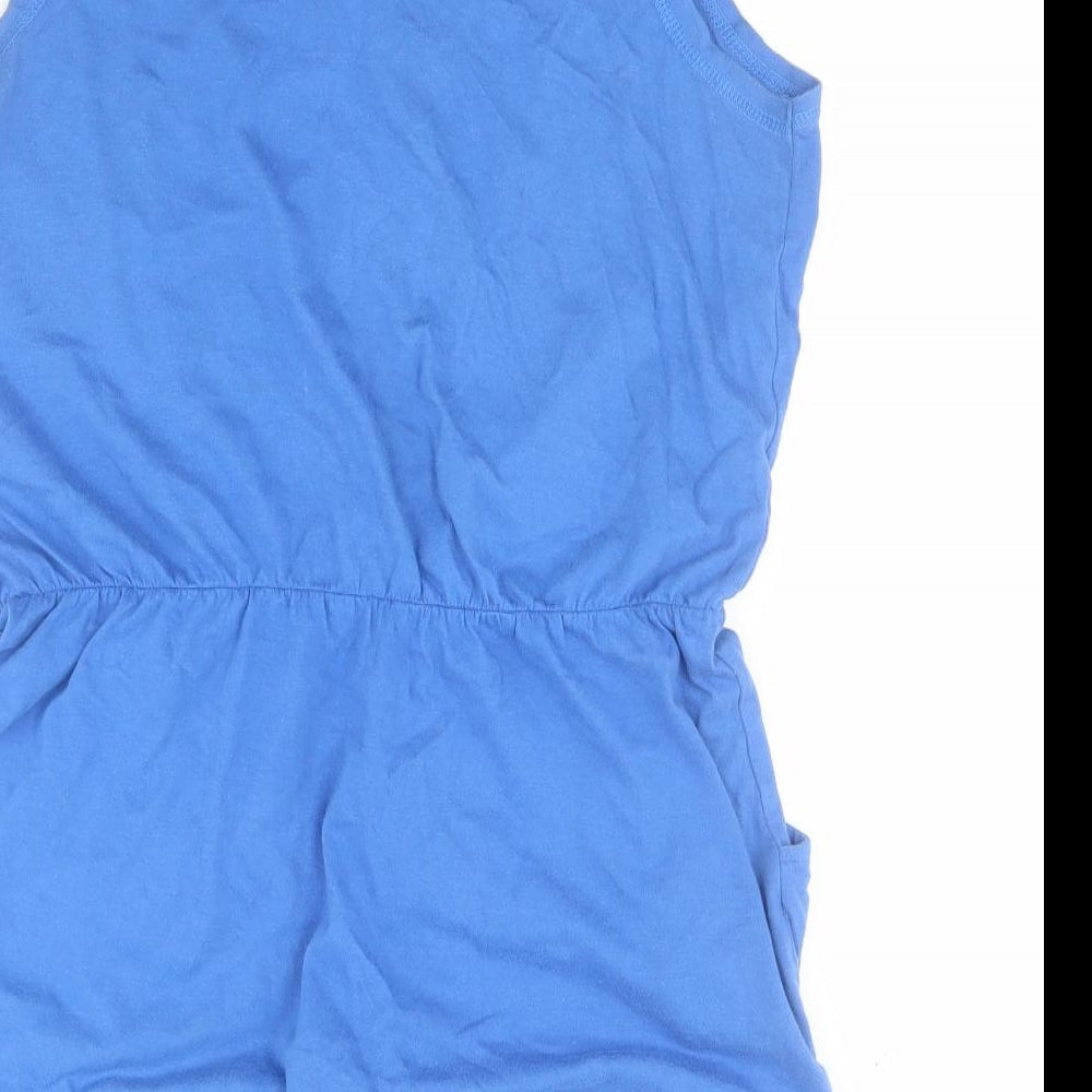 NEXT Womens Blue  Cotton Tank Dress  Size 10  Round Neck Pullover