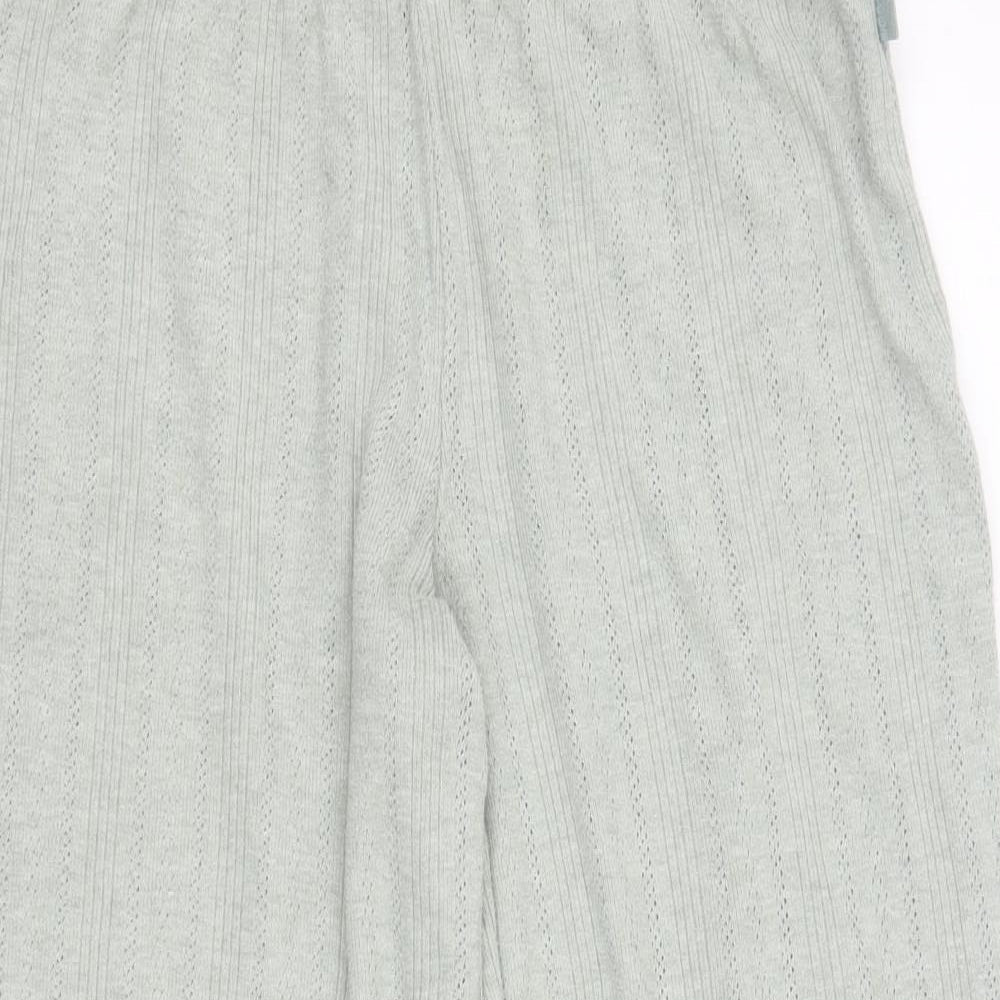 Primark Womens Green Solid Viscose Capri Lounge Pants Size 10
