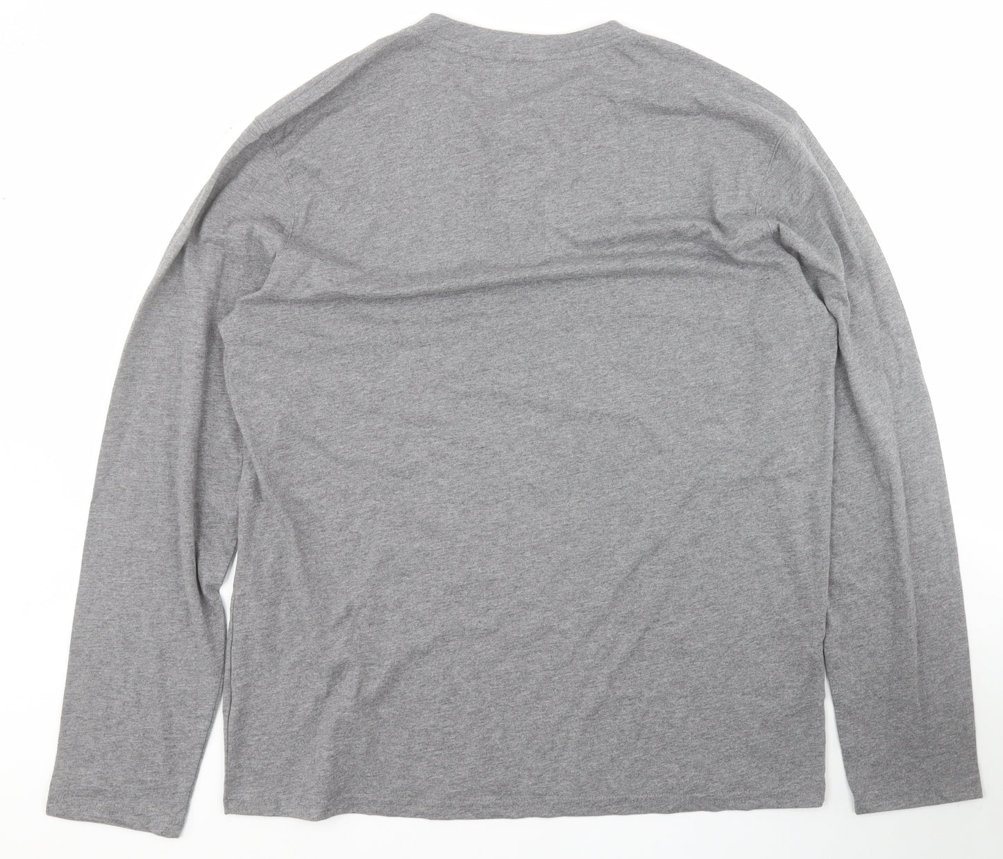 NEXT Mens Grey  Cotton  T-Shirt Size L Round Neck