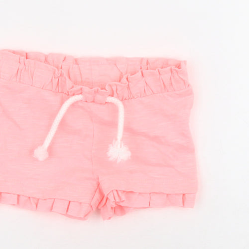 F&F Baby Pink  Polyester Sweatpants Trousers Size 3-6 Months  Drawstring