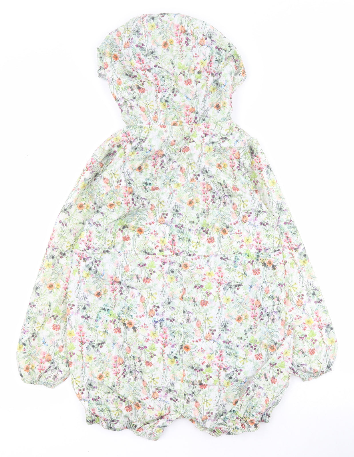 NEXT Girls Multicoloured Floral  Rain Coat Coat Size 6 Years  Zip
